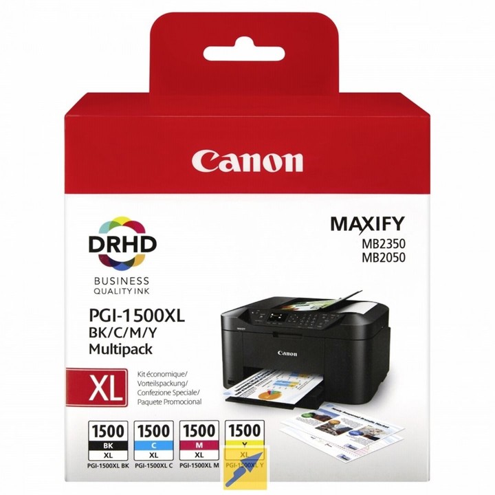 Set i ngjyrave Canon PGI-1500XL BK/C/M/Y