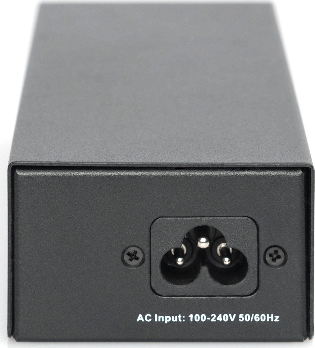 Инјектор ПоЕ Дигитус Гигабит, 802.3bt, 85W, црн