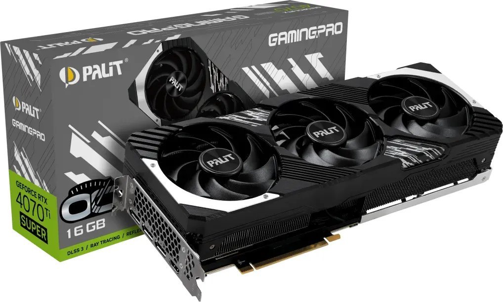 Kartelë grafike Palit GeForce RTX 4070 Ti SUPER GamingPro OC 16GB GDDR6X