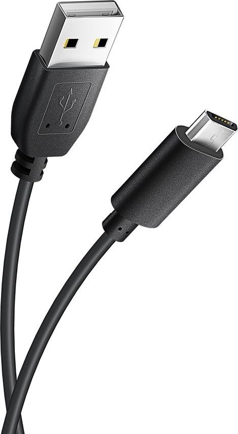 Kabllo USB Partner Tele.com USB A në microUSB, 1.2m, e zezë