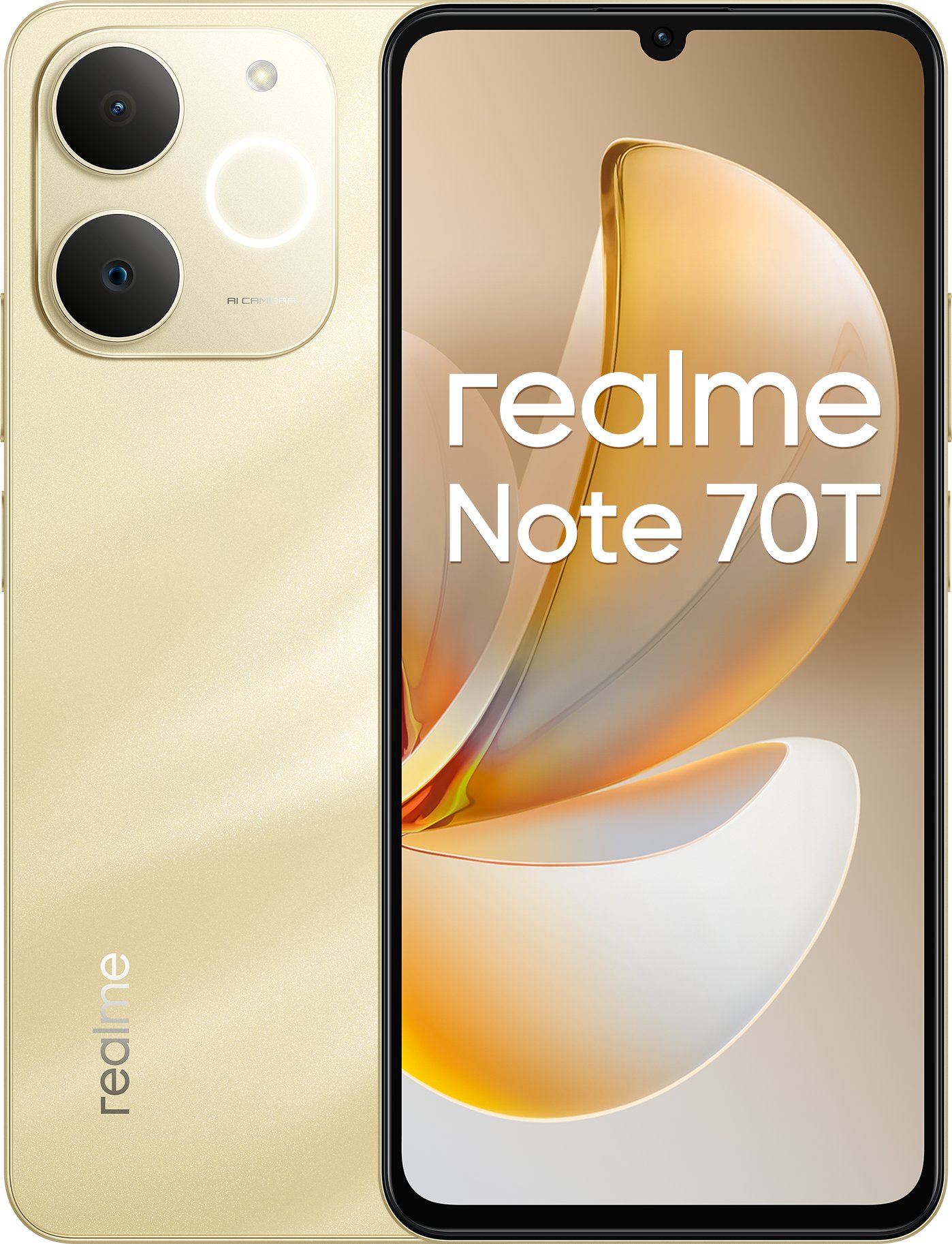 Telefoni realme Note 70T, 4GB RAM, 256GB, i artë