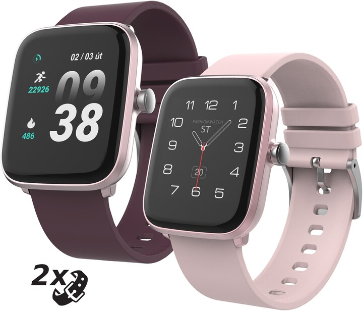 [OUTLET] Orë sportive iGET FIT F25, rozë