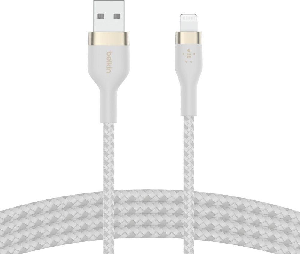 Kabllo karikimi Belkin CAA010BT1M, USB A në Lightning, 1 m, e bardhë