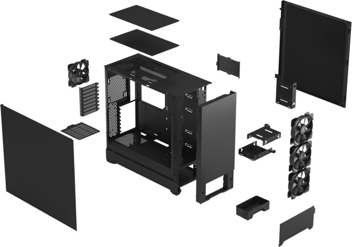Kasë kompjuteri Fractal Design Pop XL Silent Black Solid