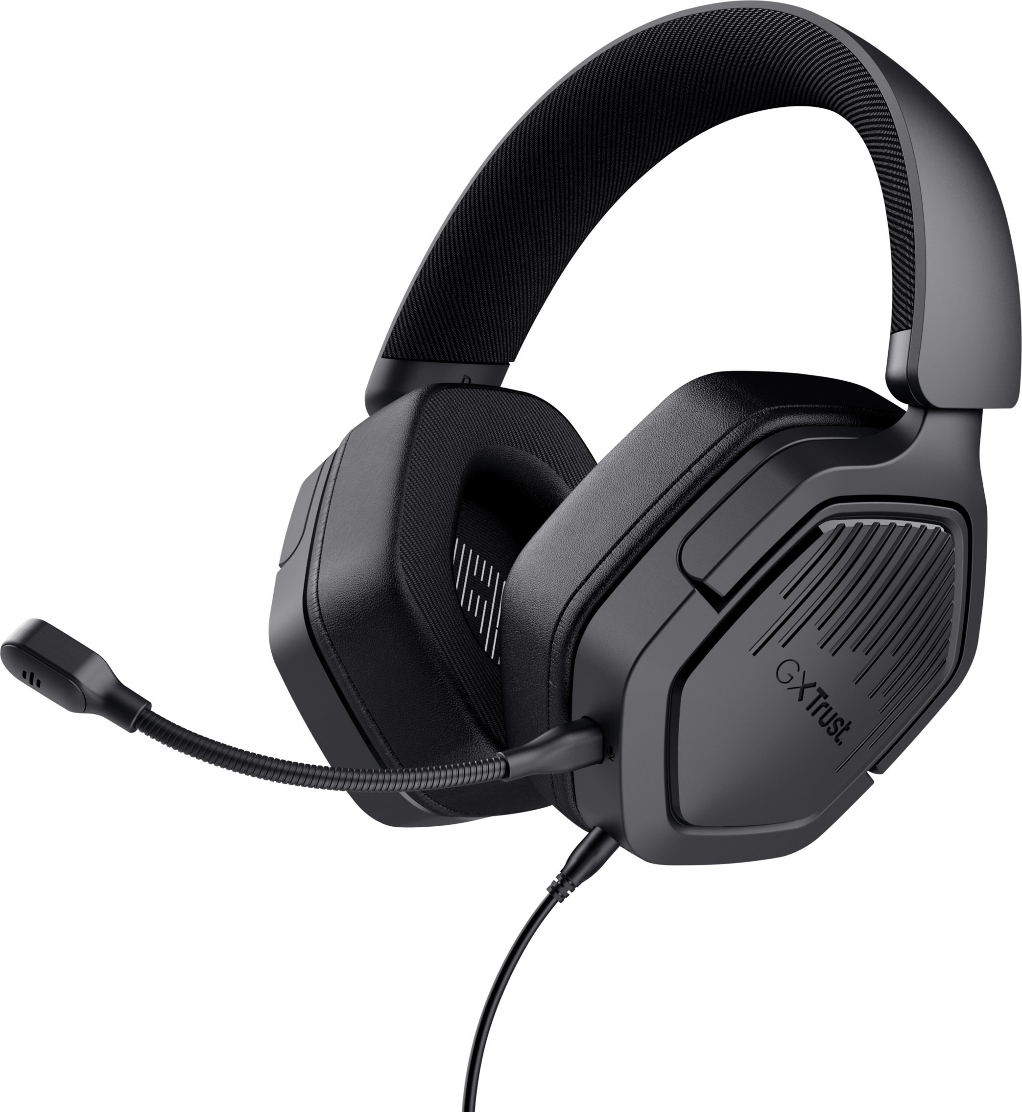 Kufje gaming Trust GXT492 Carus, me mikrofon, me kabllo, të zeza
