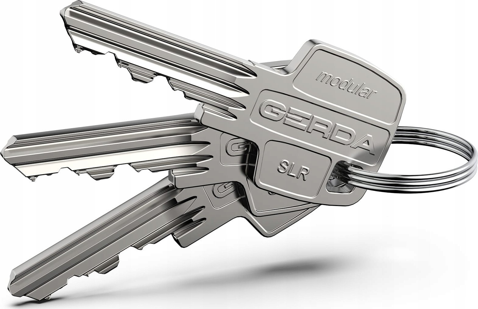 Cilindër bravë GERDA SLR Type C për Tedee, 30–61mm 37–68mm, klasa e sigurisë 6, argjend