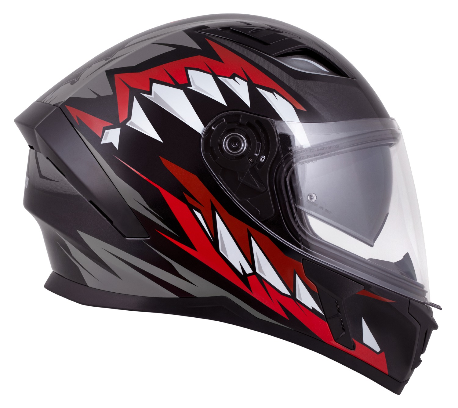 Helmetë integrale Cassida Orbit StriX 2026, polikarbonat, Pinlock ready, e kuqe gri bardhë zezë
