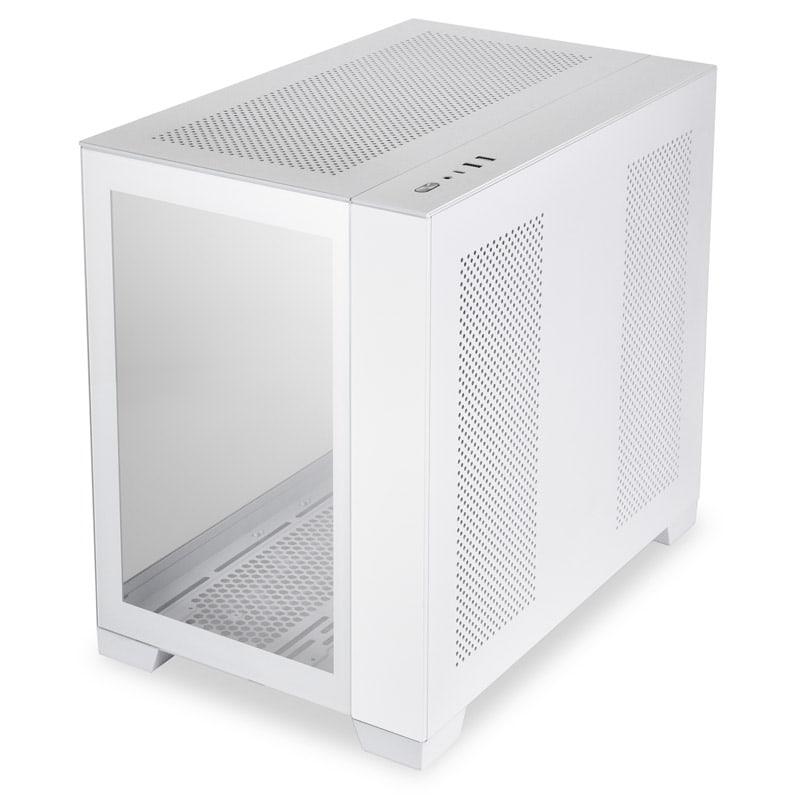 Kasa PC Lian Li O11 Dynamic Mini Snow Edition, ATX Micro ATX Mini ITX, xham i temperuar, e bardhë