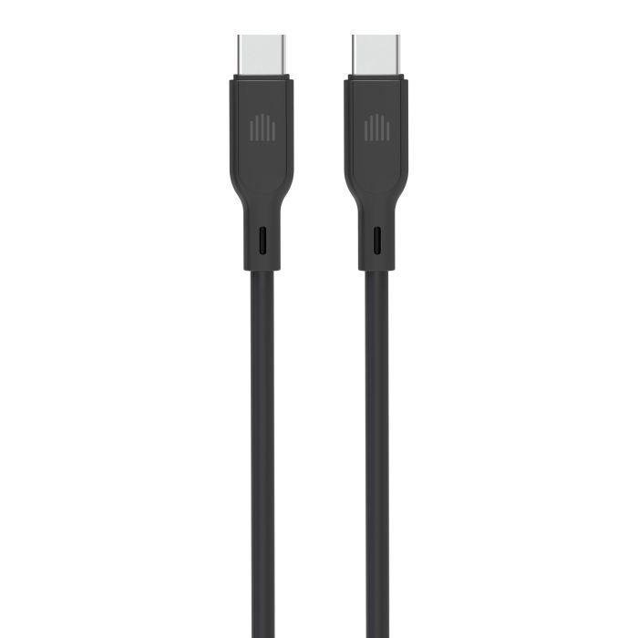 Dviced Cable USB-C To USB-C Silicone 1,25M, Black