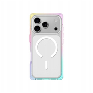 Mbulesë telefoni AmazingThing Omni për iPhone 17 Pro, kompatibile me MagSafe, transparente me efekt ylber, shumëngjyrëshe