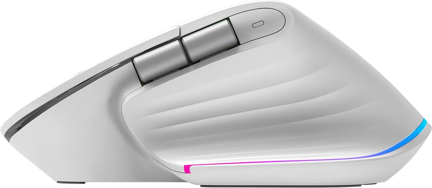 Maus wireless Marvo G803, optik 4000 DPI, me RGB, i bardhë