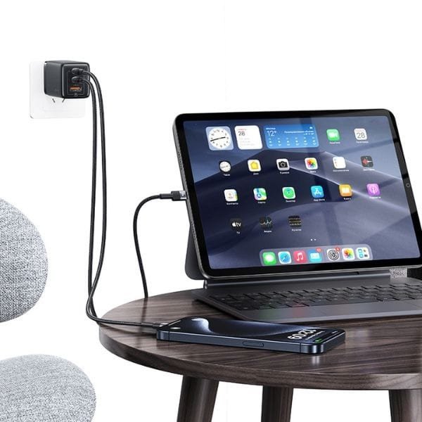 Kабел USB-C во USB-C Usams SJ724, 1.2m, 60W, црн