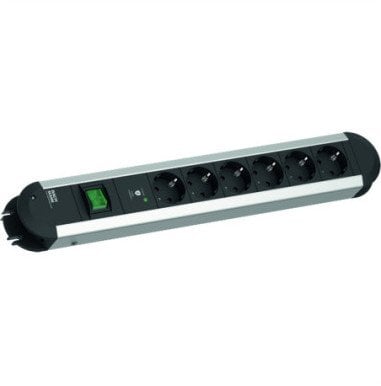 Zgjatues elektrik Bachmann Primo, 6x CEE7/3, SPD Plus, kabllo 2m, me çelës