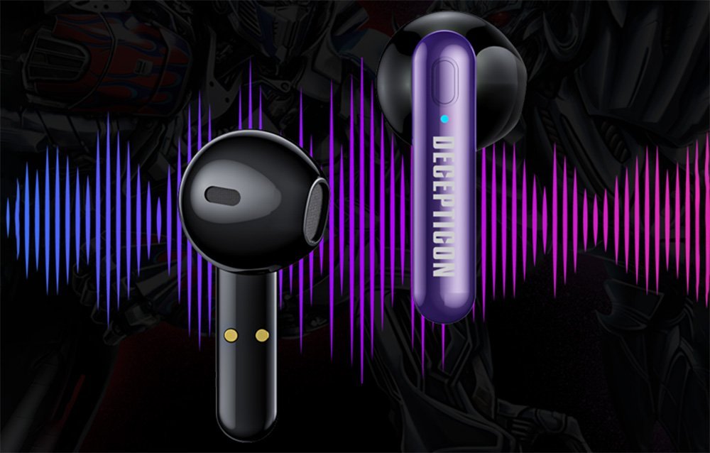 Kufje pa tela Slchadl TWS Transformers TF T03, Bluetooth 5.3, USB C, 2 palë, të zeza