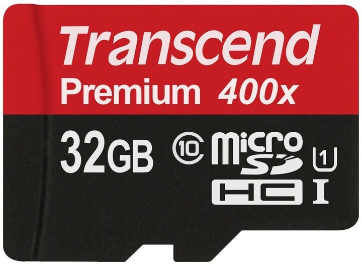 Kartë memorie Transcend Micro SDHC Premium 400x 32GB Klasa 10