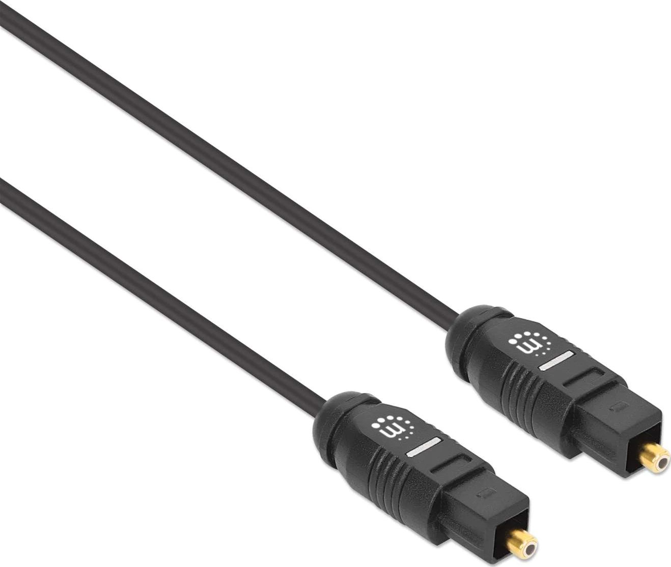 Kabllo audio optike Toslink, 1m, S/PDIF, e zezë