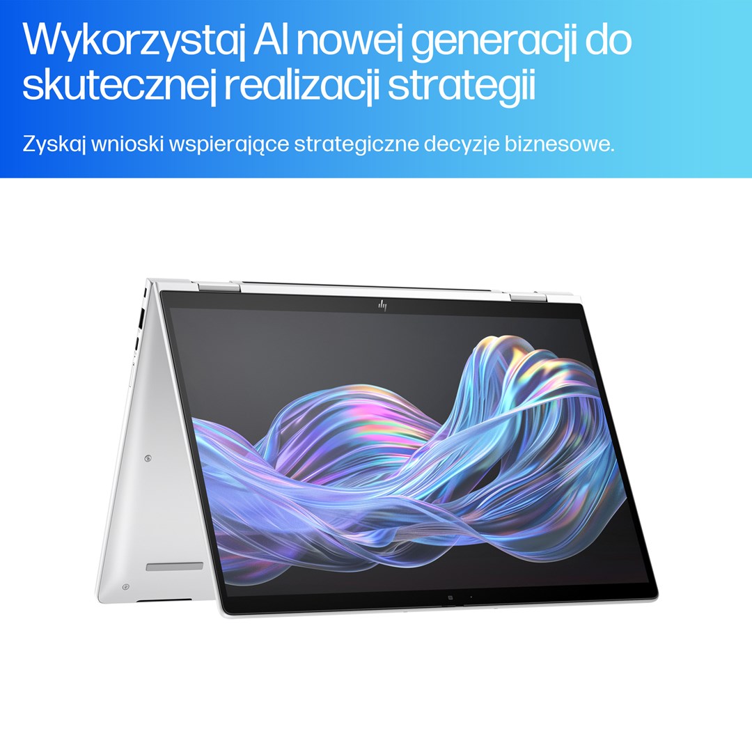 Laptop 2‑во‑1 HP EliteBook X G1i Flip, 14\" WUXGA Touch, Intel Core Ultra 5, 32GB RAM, сребрен