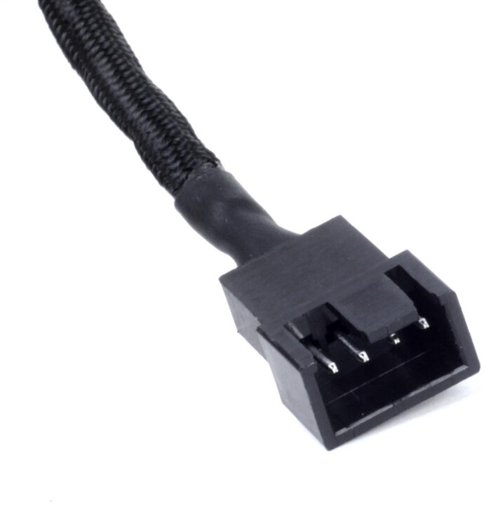 Kabllo ndarëse SilverStone CPF01 10cm PWM, e zezë