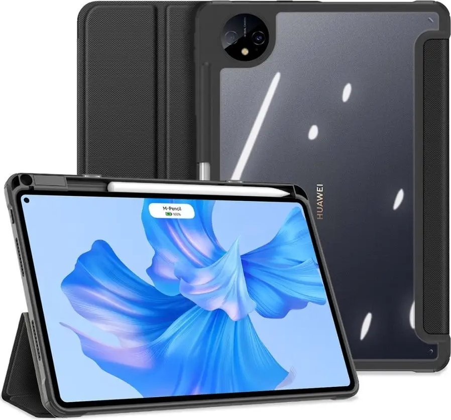 Këllëf tablet DuxDucis Toby Huawei MatePad Pro 11 2022, me kapak inteligjent, me mbajtëse stylus, i zi