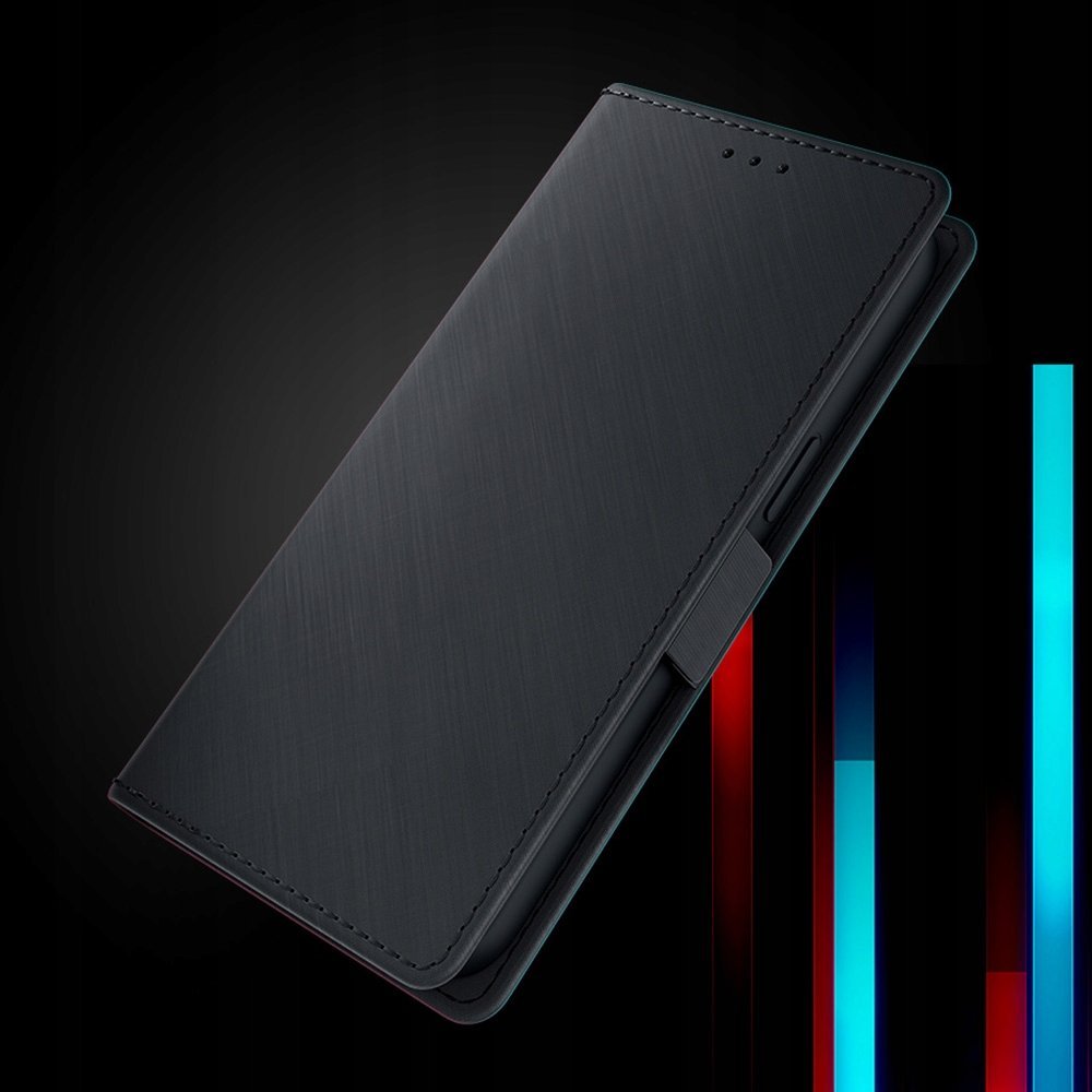 Këllëf portofol 3MK për Motorola Moto G84 5G, me xhepa për karta, mbyllje magnetike, i zi