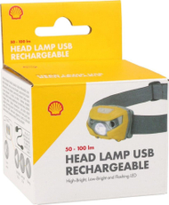 Fener frontal LED Shell, karikim me USB, sensor lëvizjeje, i zi