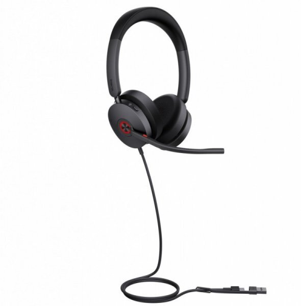 Kufje me mikrofon Yealink UH48 Dual Teams, USB A USB , të zeza