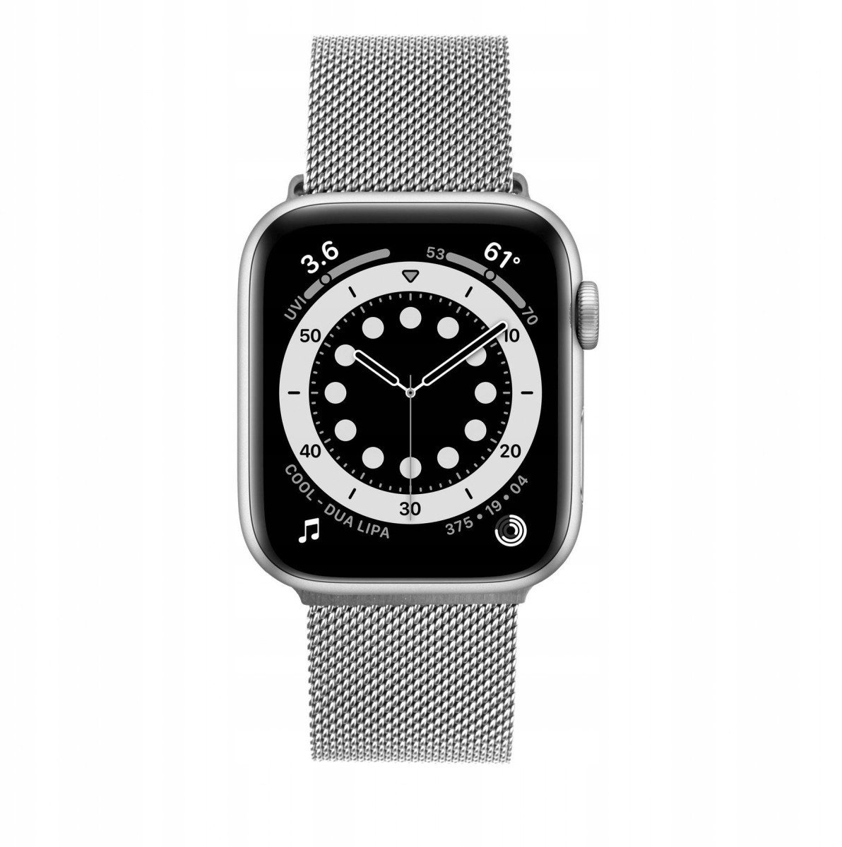 Rrip metalik FIXED Mesh Strap për Apple Watch 38/40/41mm, argjend