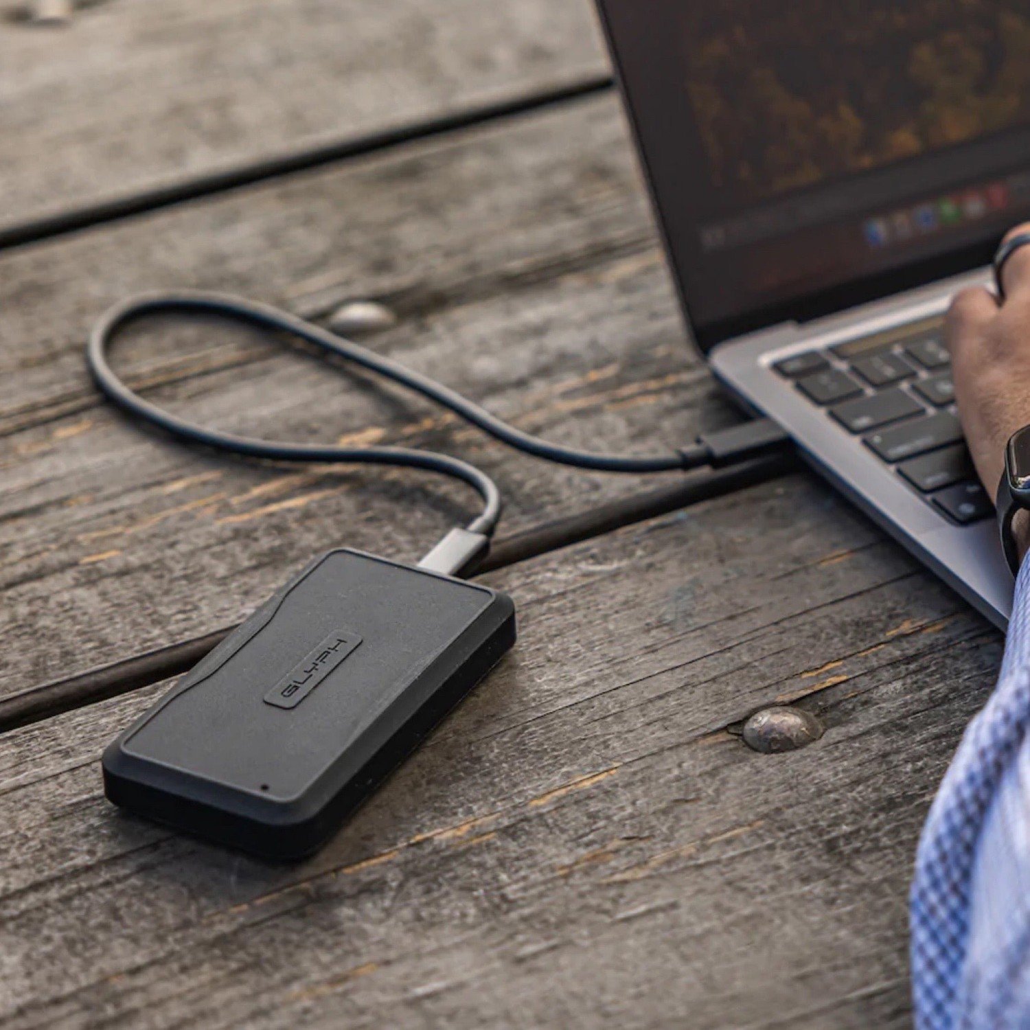 Disk i jashtëm SSD Glyph Atom Pro A1000PRO2, 1TB, Thunderbolt 3 NVMe, i zi