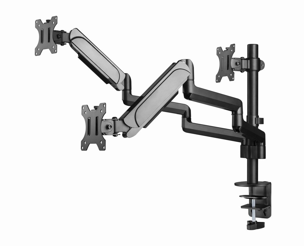 Mbajtëse tavoline për tre monitorë Gembird MA-DA3-01, 17-27", 7kg, e zezë