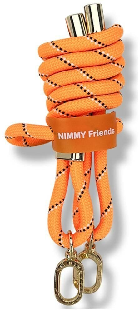 Set aksesorësh Nimmy Cool&amp;Cute 2.0, rrip crossbody, rrip dore, portokalli dhe e zezë