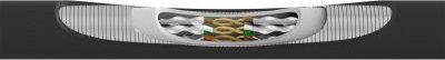 Kabllo rrjeti InLine Armored Patch Cable Cat.6A, 2m, e zezë