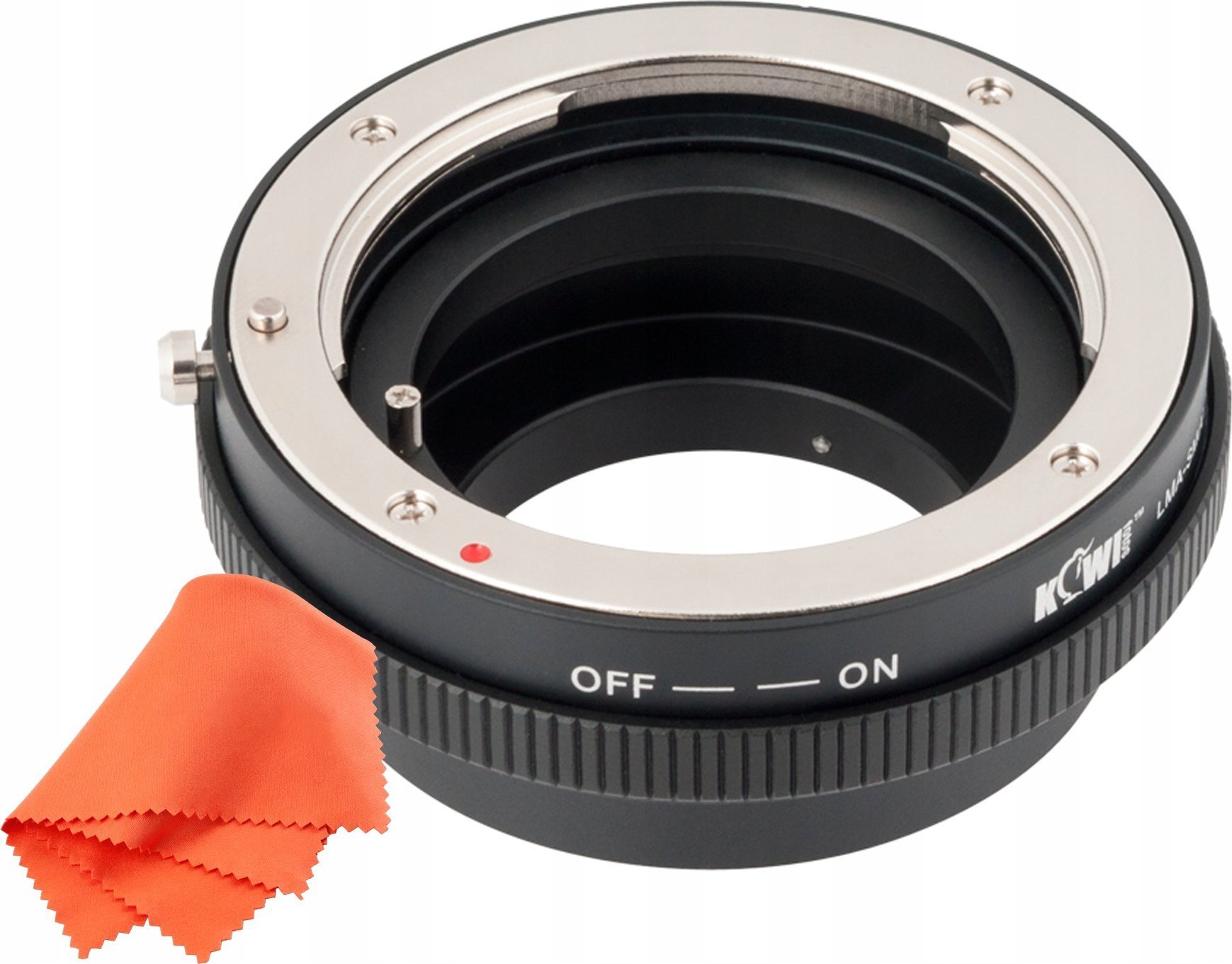 Adapter objektivi KIWI LMA SM A M4/3, Sony A Minolta AF në Panasonic Micro 4/3 Olympus E PL2, i zi