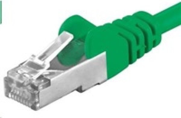 Kabllo rrjeti Premiumcord CAT6a S FTP, RJ45 RJ45, 1m, jeshile