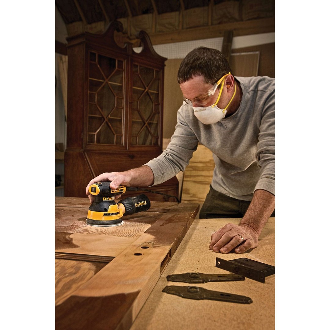 Lëmues orbital Dewalt DWE6423, 280W, 125mm, i verdhë