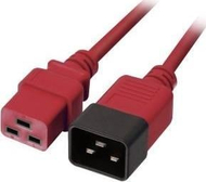 Kabull rryme Lindy 30123, IEC C19 në IEC C20, 1m, i kuq