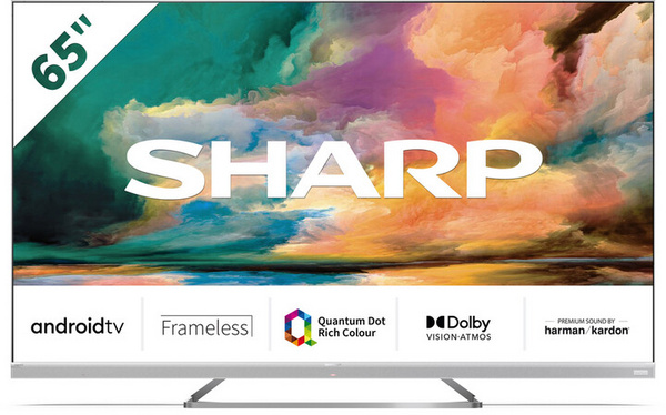 Televizor Sharp 65EQ4EA, 65" (164cm), 4K UHD, i argjendtë