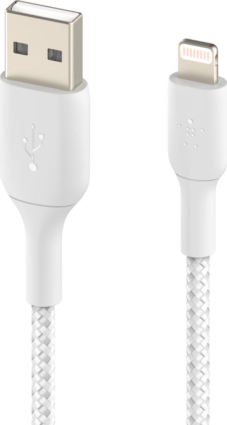 Kabllo Belkin USB-A - Lightning Cable, 0.15m, e bardhë