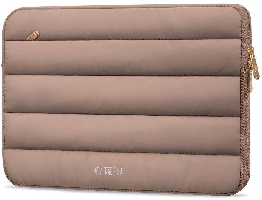 Футрола за лаптоп Tech-Protect Fluffy, 13-14\", walnut, кафеава