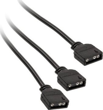 Kabllo Y për ventilator PC Kolink PGW-AC-KOL-043, 3 pin, 0.30 m, e zezë