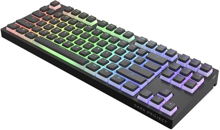 Tastierë Dark Project KD87A Pudding, Gateron Cap Teal, US