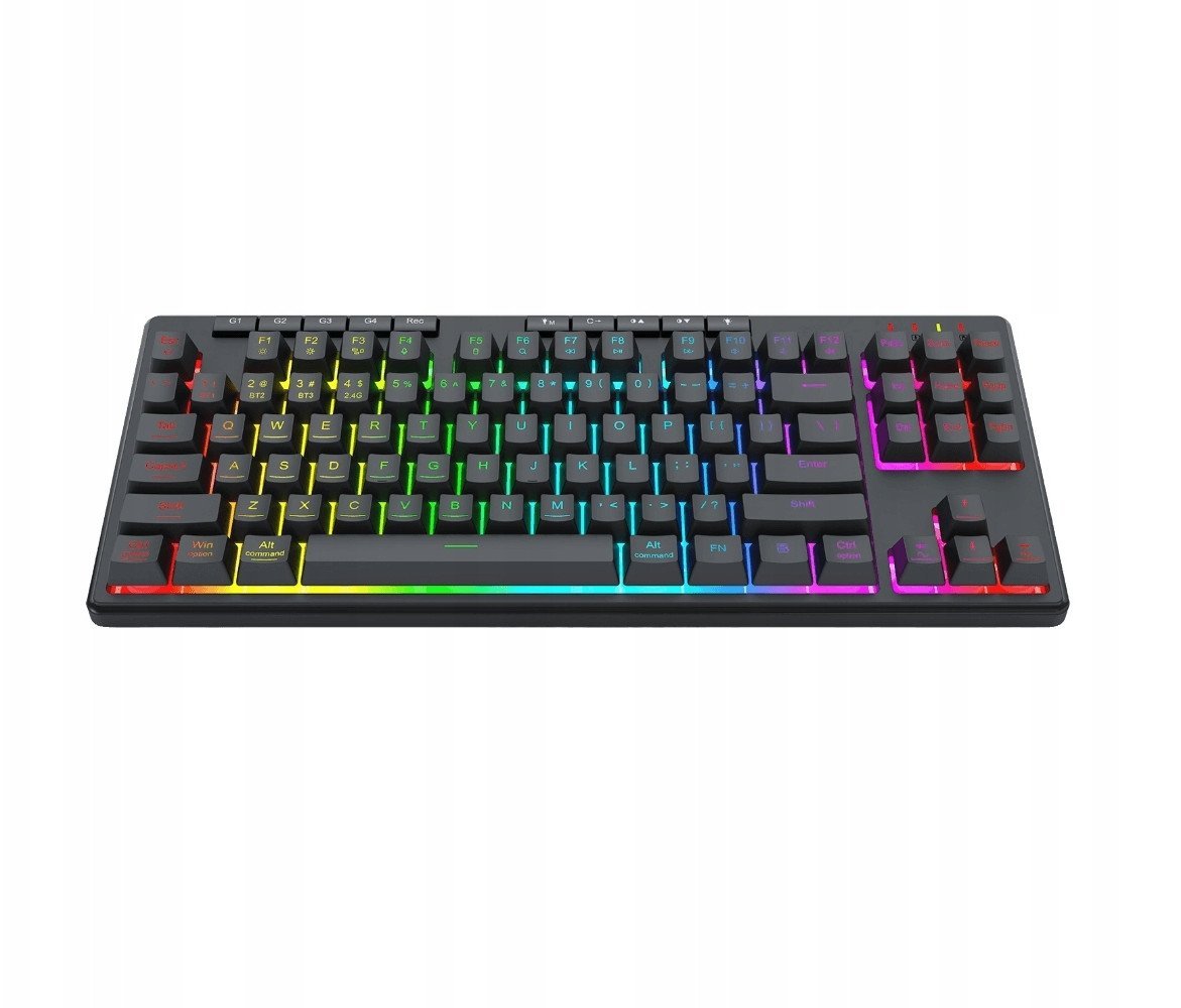 Tastierë gaming Redragon K516 PRO Shiva TKL, wireless, RGB, e zezë
