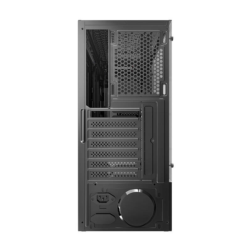 Kutia kompjuterike Darkflash DLM23, Middle Tower ATX mATX ITX, panel xhami i temperuar, e zezë