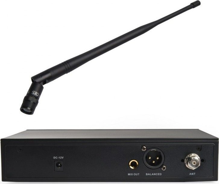 Set mikrofon pa tela DNA VM Head Set, UHF 518–542 MHz, marrës XLR, i zi