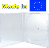 Kuti CD DVD MediaRange Jewelcase Single, set 100 copë, transparente