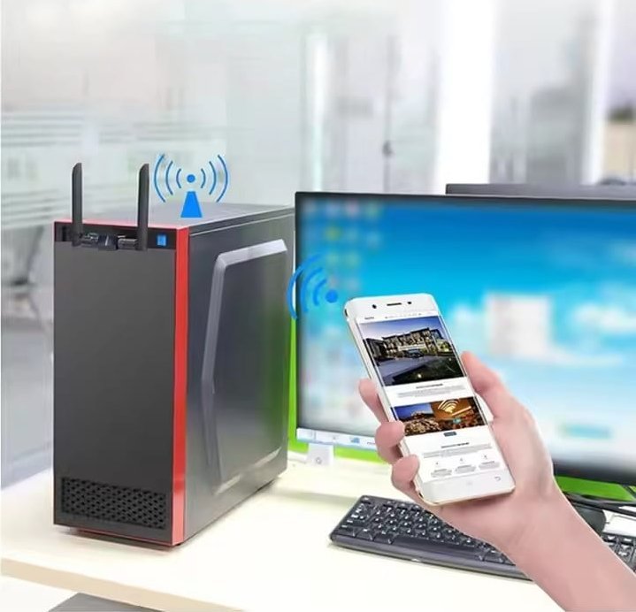 Adapter WiFi Zenwire WD-4605AC, USB 3.0, 1300 Mbps, me antena të jashtme