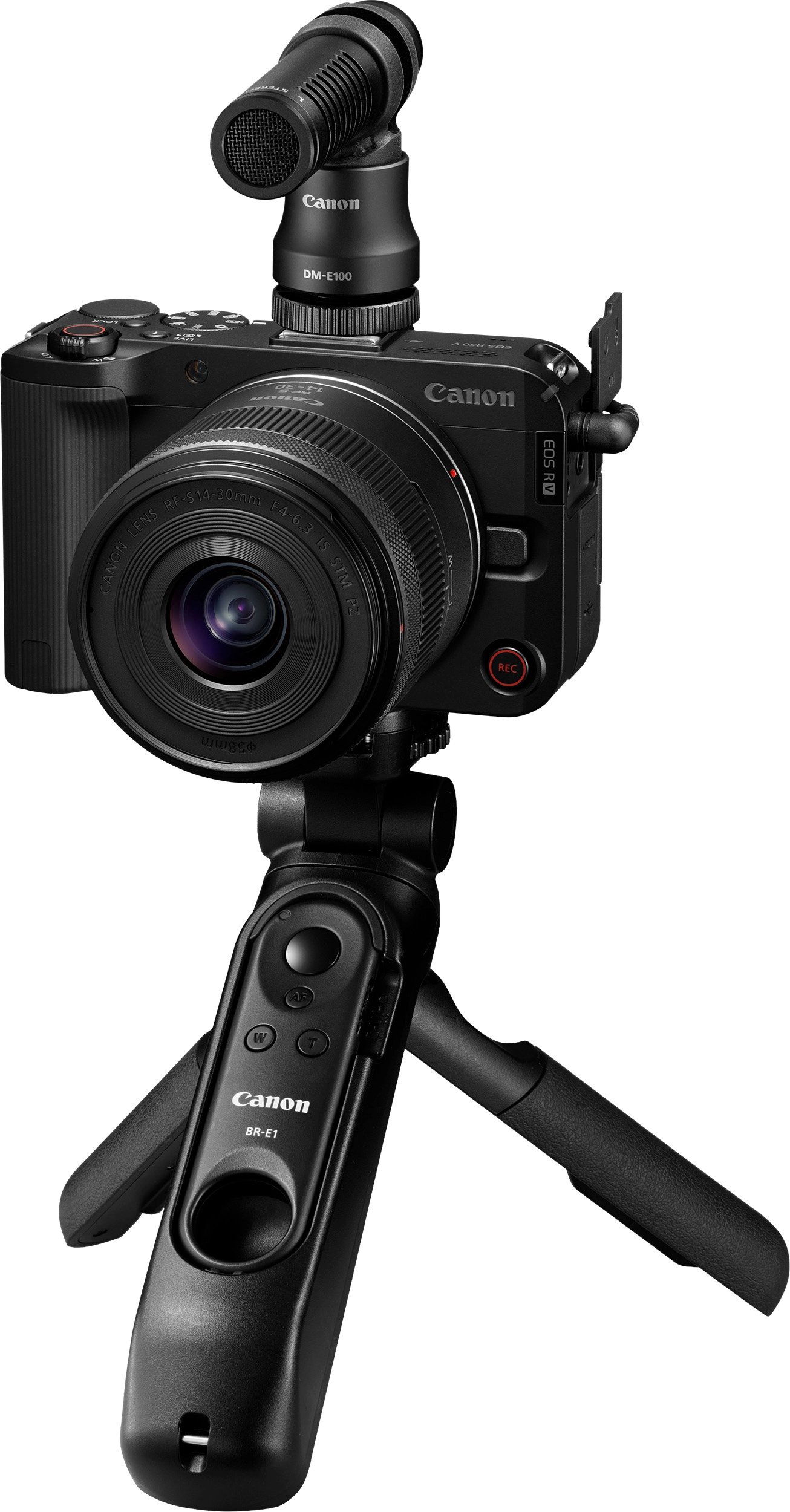 Aparat pa pasqyrë Canon EOS R50V Creator Kit, 24.2MP, RF-S 14-30mm IS STM PZ, i zi