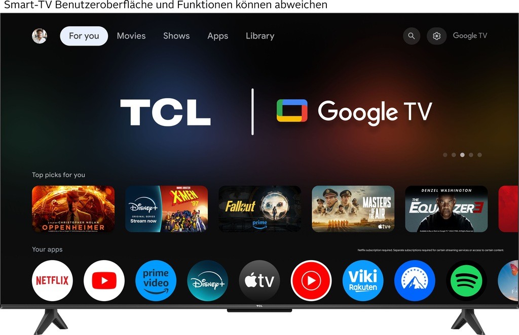 Телевизор TCL 50V6CX1, 50\", 4K Ultra HD, Google ТВ, црн