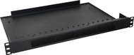 Панел со четки со полица PULSAR RAPS-1P, 1U, за RACK 19\" кабинет, црн