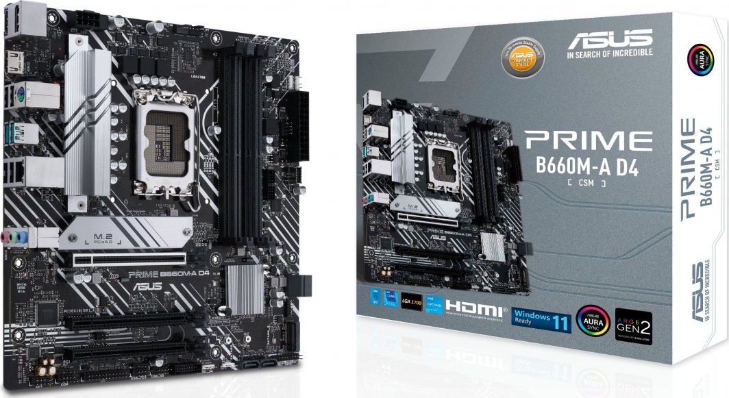 Pllakë amë Asus Prime B660M-A D4-CSM