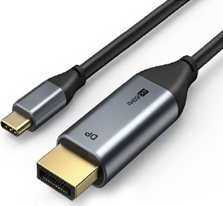 Kabllo USB C në DisplayPort, 4K, 1.8m, i zi